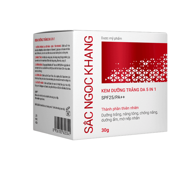 Kem dưỡng trắng da 5 in 1 Sắc Ngọc Khang - Hủ 30g